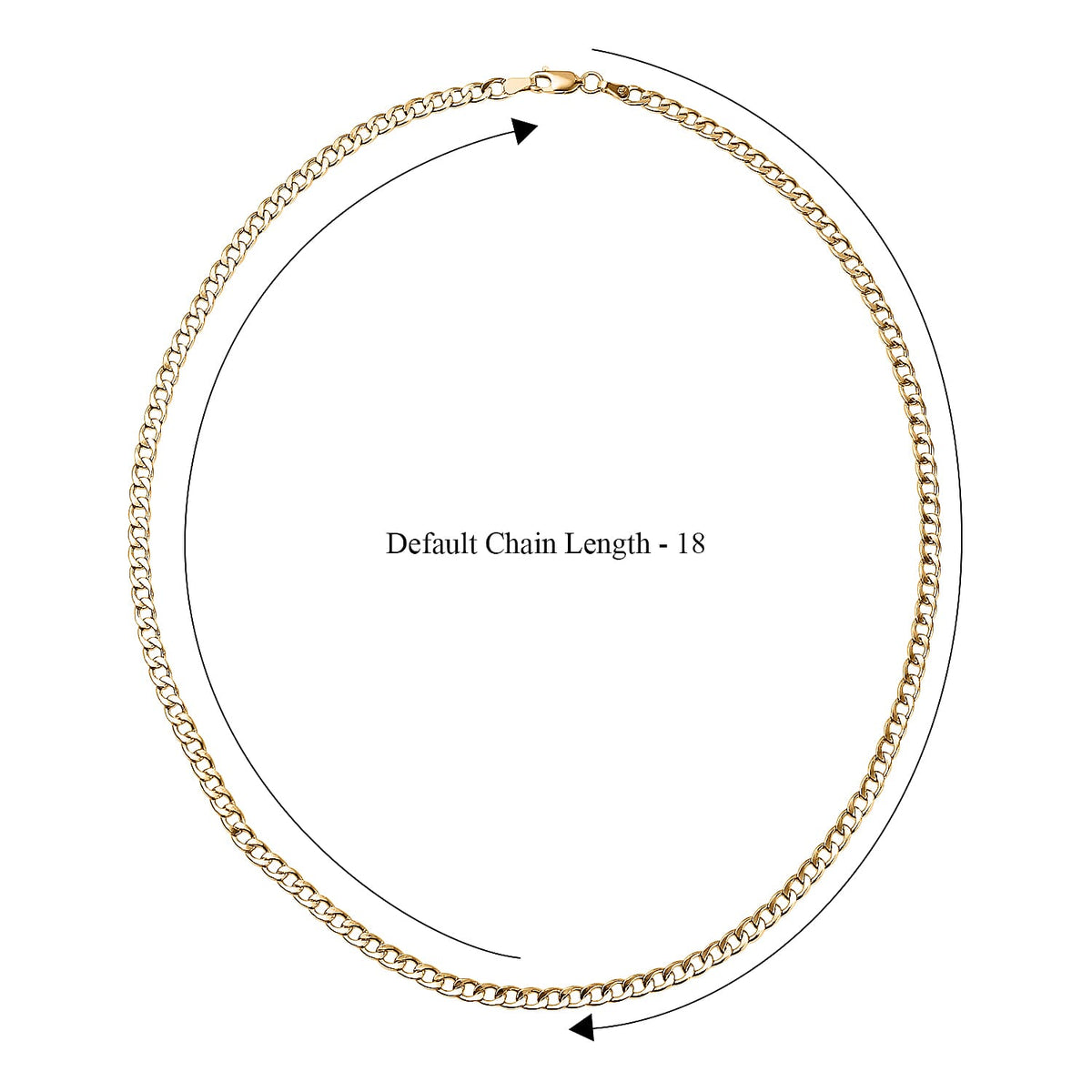Hatton Garden Close Out Deal - 9K Yellow Gold Flat Curb Chain (Size - 18) 7649752 4
