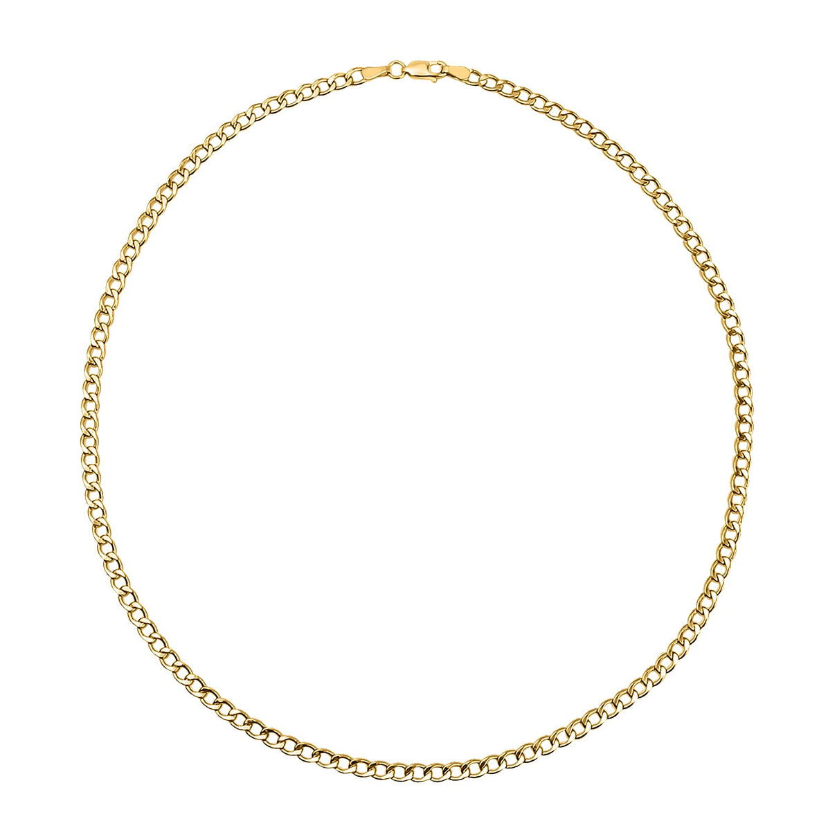 9K Yellow Gold Flat Curb Chain (Size - 18), Gold Wt. 3.8 Gms 7751586 4