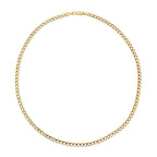 9K Yellow Gold Flat Curb Chain (Size - 18), Gold Wt. 3.8 Gms