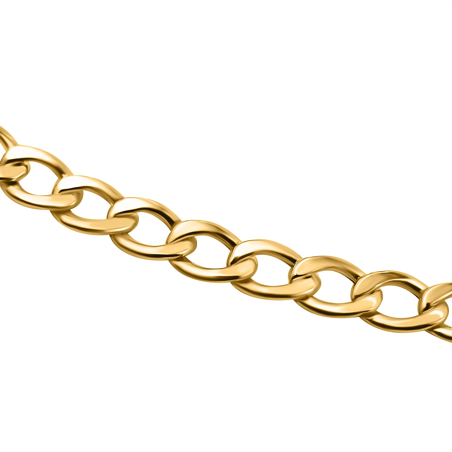 9K Yellow Gold Flat Curb Chain (Size - 18), Gold Wt. 3.8 Gms 7751586 5