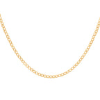 9K Yellow Gold Curb Chain (Size - 20) with Lobster Clasp, Gold Wt. 11.30 Gms.