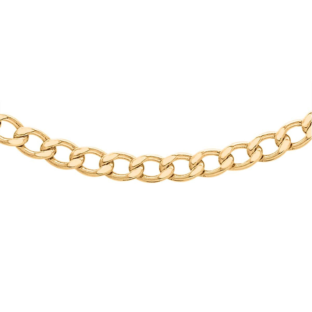 9K Yellow Gold Curb Chain (Size - 20) with Lobster Clasp, Gold Wt. 11.30 Gms.