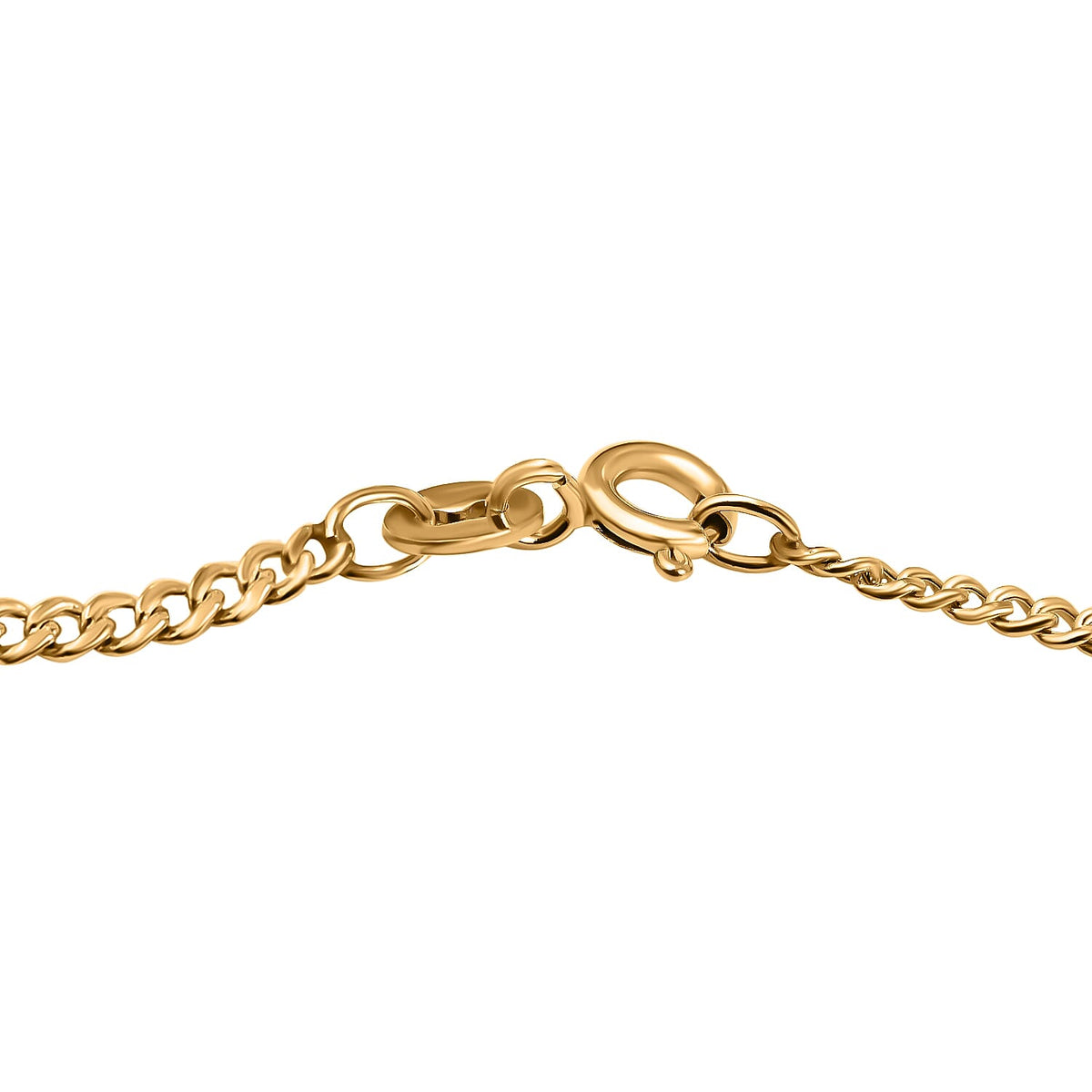9K Yellow Gold 1.75 MM Curb Chain With Spring Ring Clasp 18 Inch Diamond Cut 7628388 3