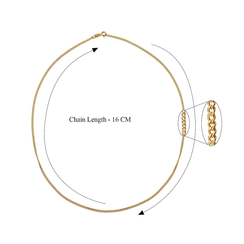 Hatton Garden Closeout - 9K Yellow Gold Flat Curb Necklace (Size-18)