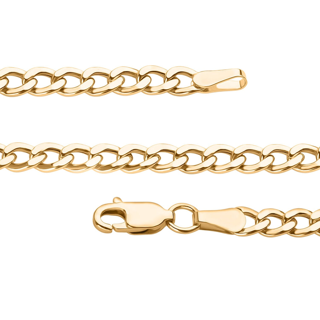 9K Yellow Gold  Necklace (Size - 24) with Lobster Clasp, Gold Wt. 8.54 Gms