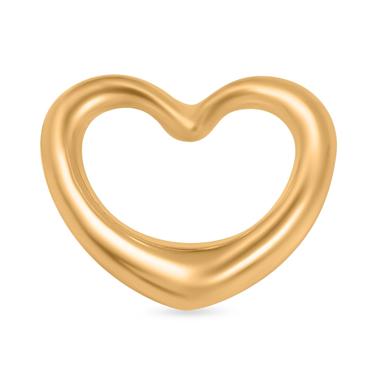 9K Yellow Gold Floating Heart Pendant 7682466 0