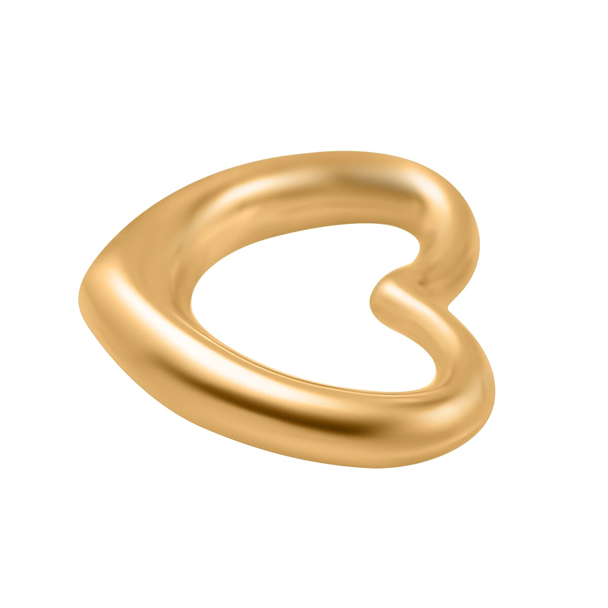 9K Yellow Gold Floating Heart Pendant 7682466 2