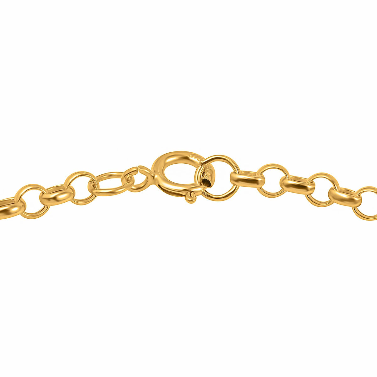 Hatton Garden Closeout - 9K Yellow Gold Floating Open Heart Charm Bracelet (Size - 7.25) 7670218 3
