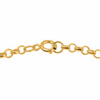 Hatton Garden Closeout - 9K Yellow Gold Floating Open Heart Charm Bracelet (Size - 7.25)
