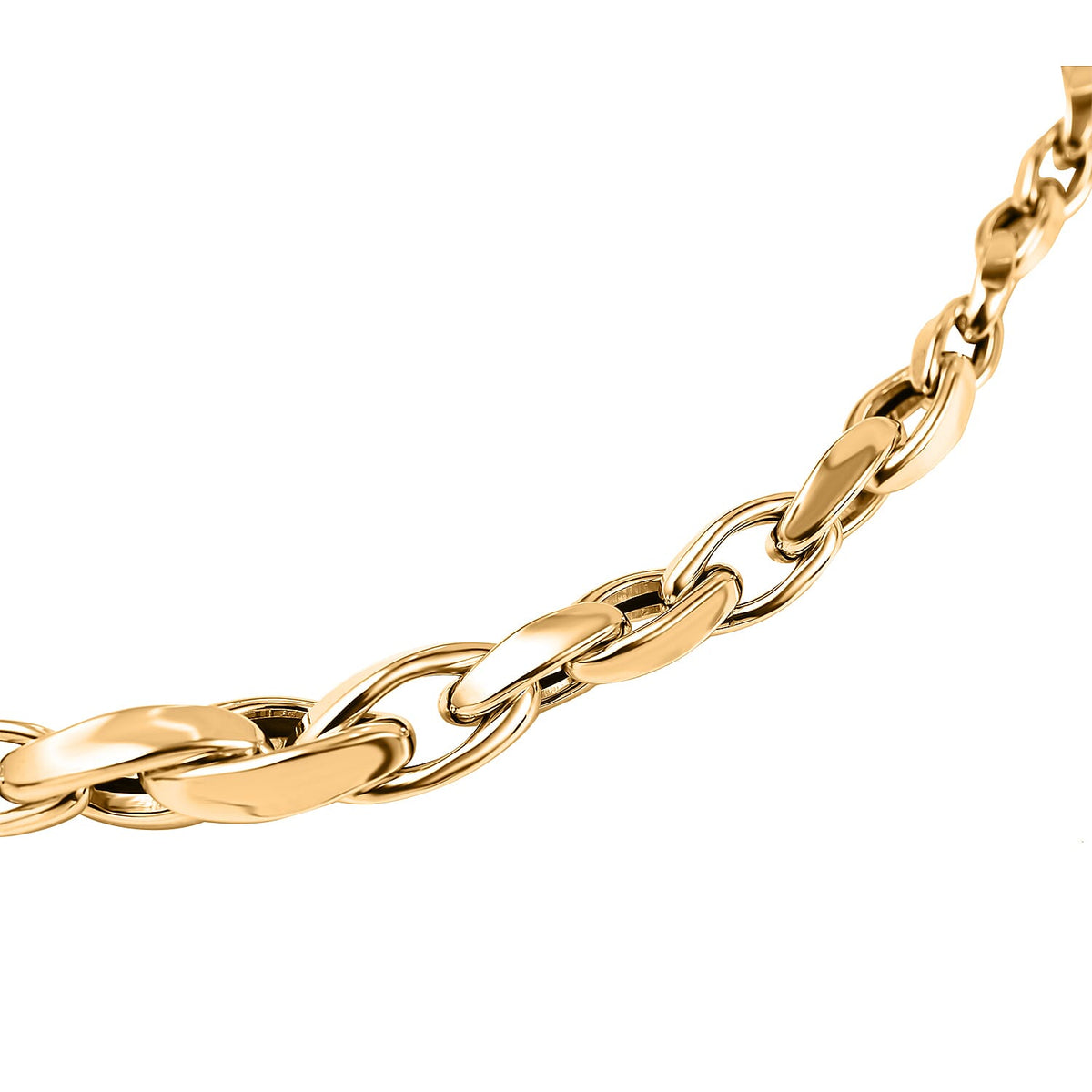 Maestro Collection - 9K Yellow Gold Graduated Oval Necklace (Size - 20), Gold Wt. 6.98 Gms 7570621 2