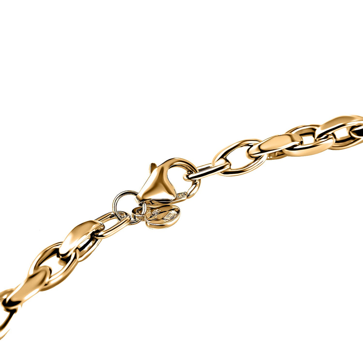 Maestro Collection - 9K Yellow Gold Graduated Oval Necklace (Size - 20), Gold Wt. 6.98 Gms 7570621 3
