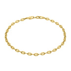 Designer Inspired  - 9K Yellow Gold Anchor Link Bracelet (Size - 7)