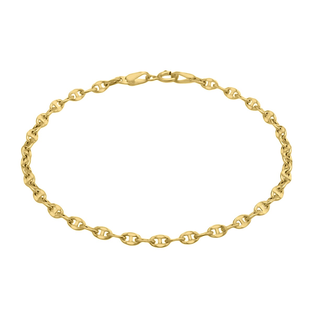 Designer Inspired  - 9K Yellow Gold Anchor Link Bracelet (Size - 7) 7747562 0