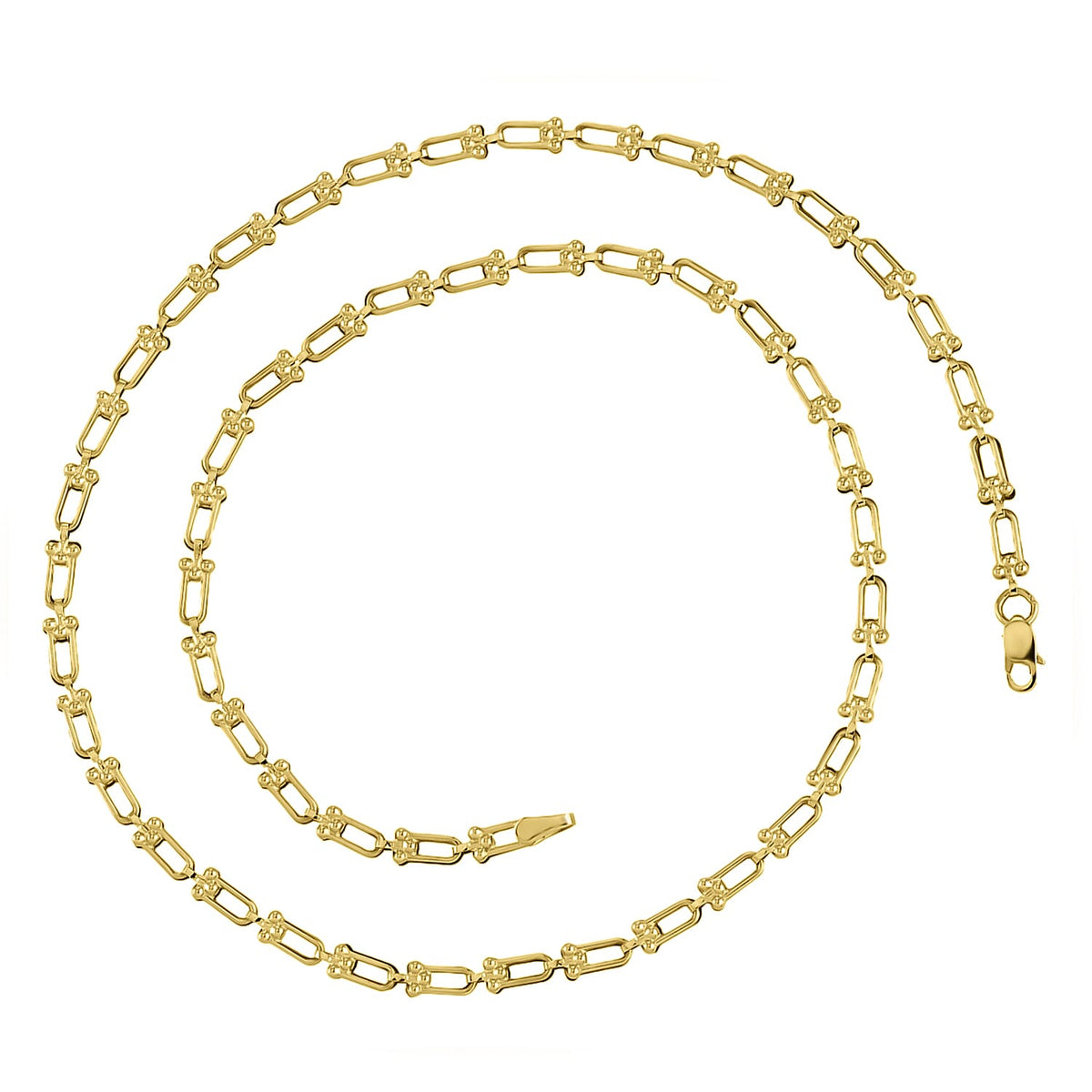 Manhattan Designer Close Out - 9K Yellow Gold Industrial Link Necklace (Size - 20) 3.91 Gms 7674311 0