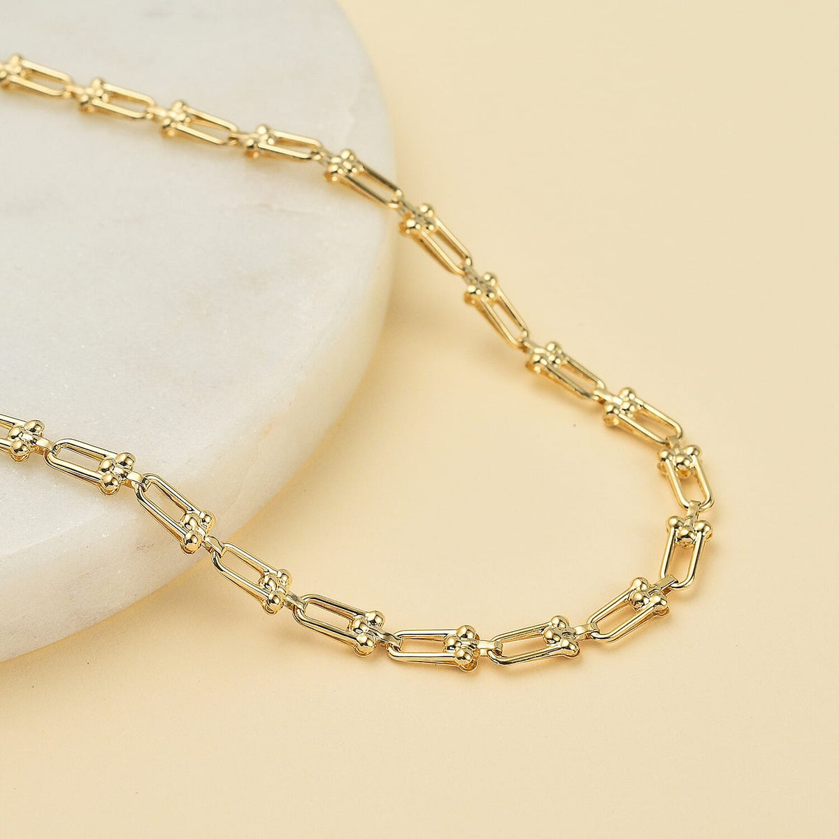 Manhattan Designer Close Out - 9K Yellow Gold Industrial Link Necklace (Size - 20) 3.91 Gms 7674311 1
