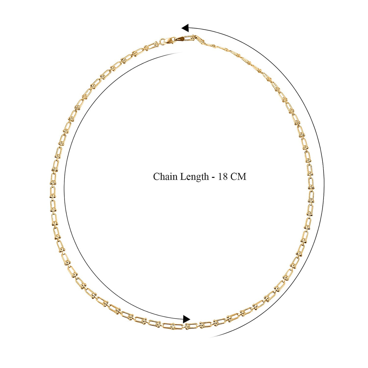 Manhattan Designer Close Out - 9K Yellow Gold Industrial Link Necklace (Size - 20) 3.91 Gms 7674311 4