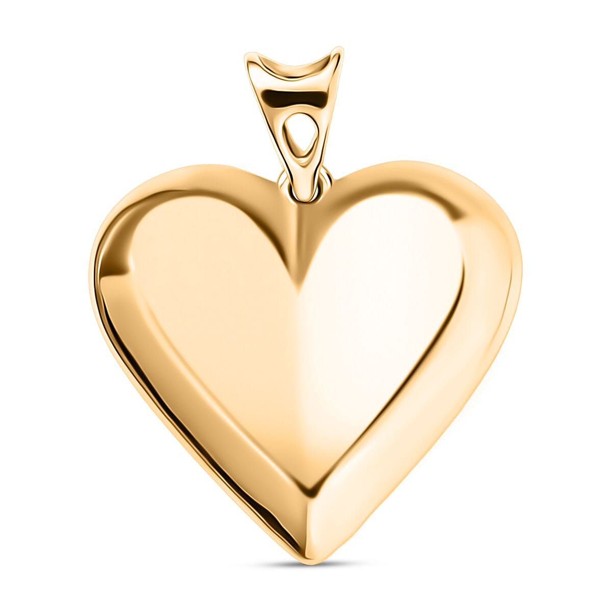 9K Yellow Gold Heart Pendant 8263858 0