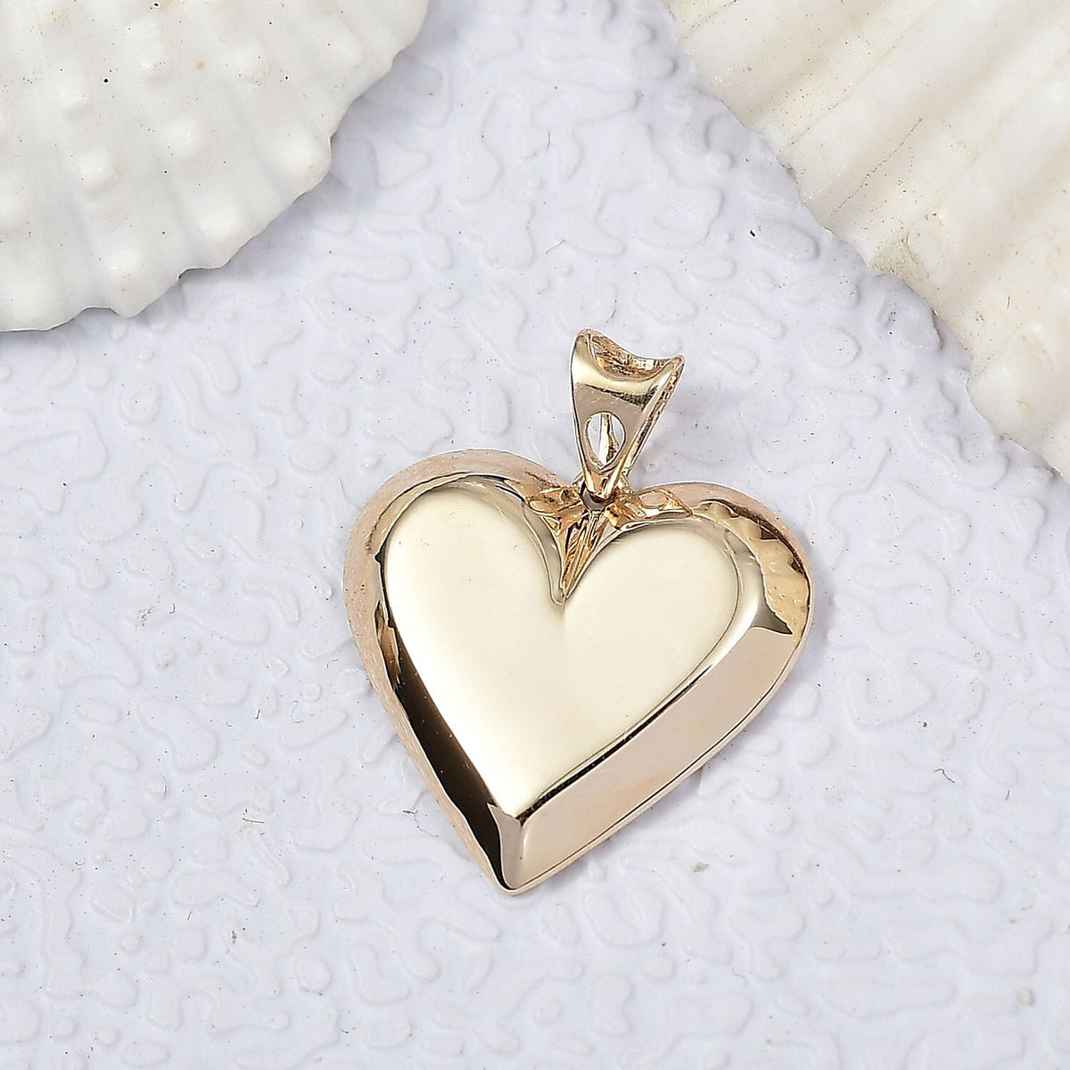 9K Yellow Gold Heart Pendant 8263858 3