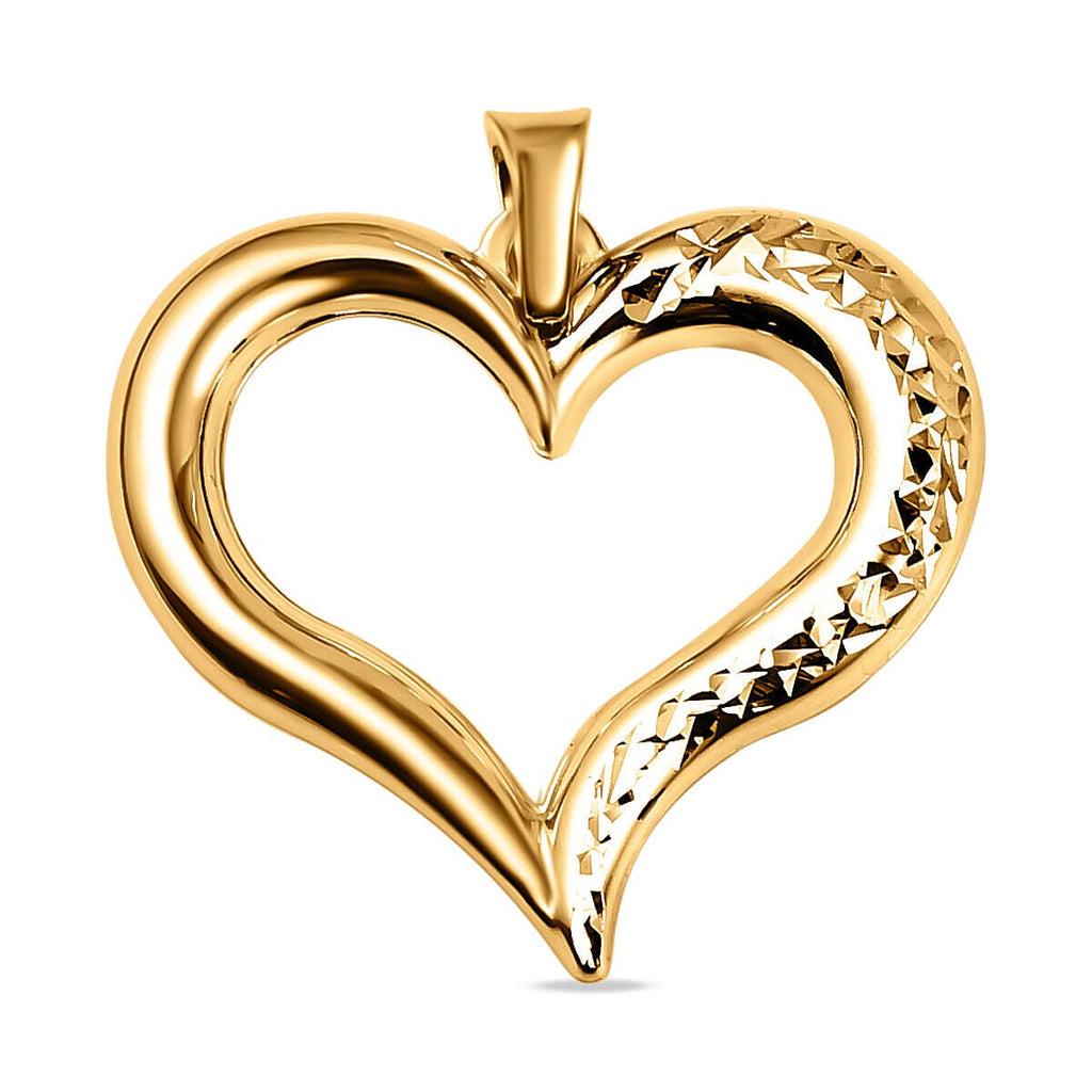 LA Close Out - 9K Yellow Gold Heart Pendant