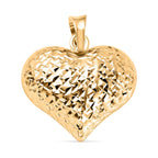 9K Yellow Gold Heart Pendant