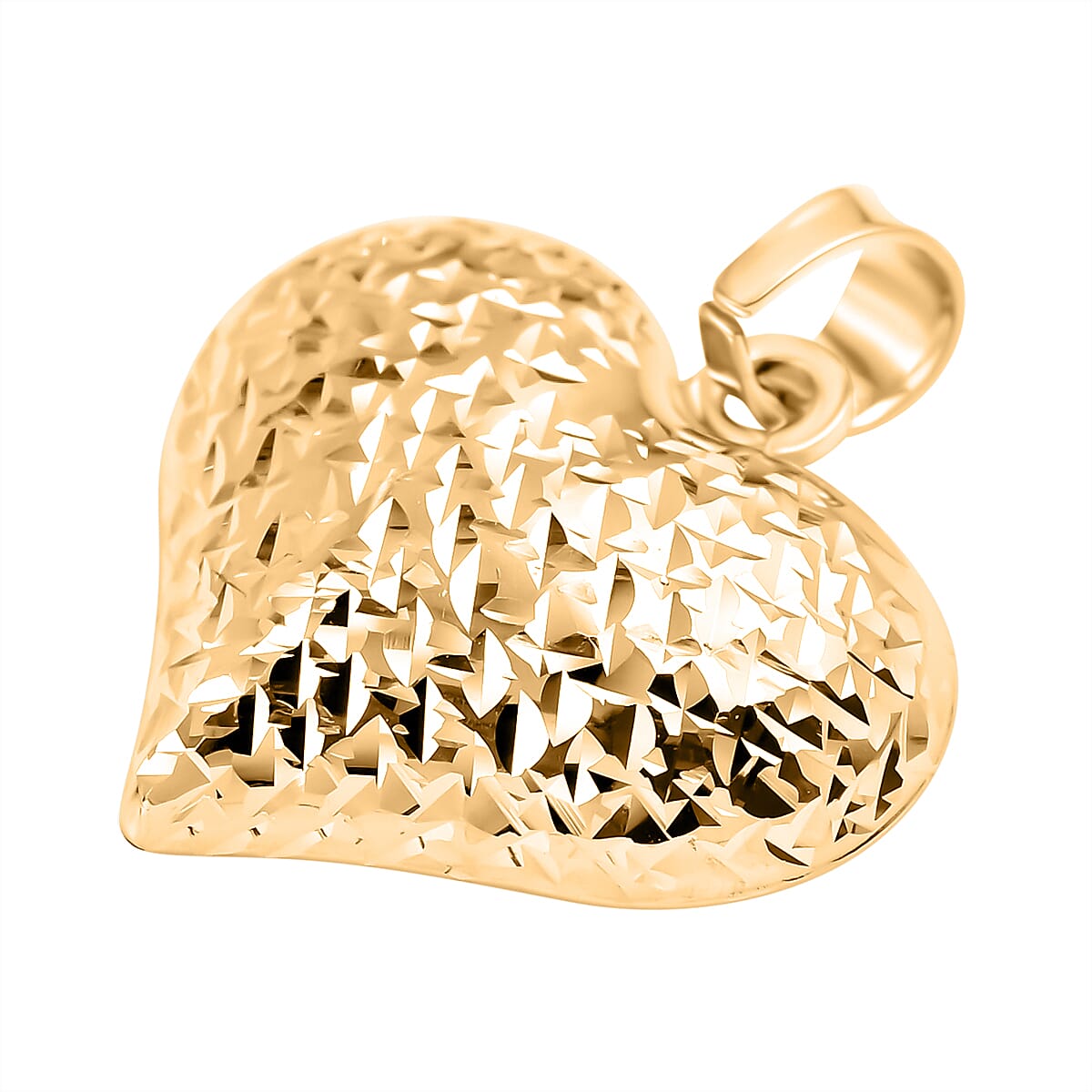 9K Yellow Gold Heart Pendant 7732346 3
