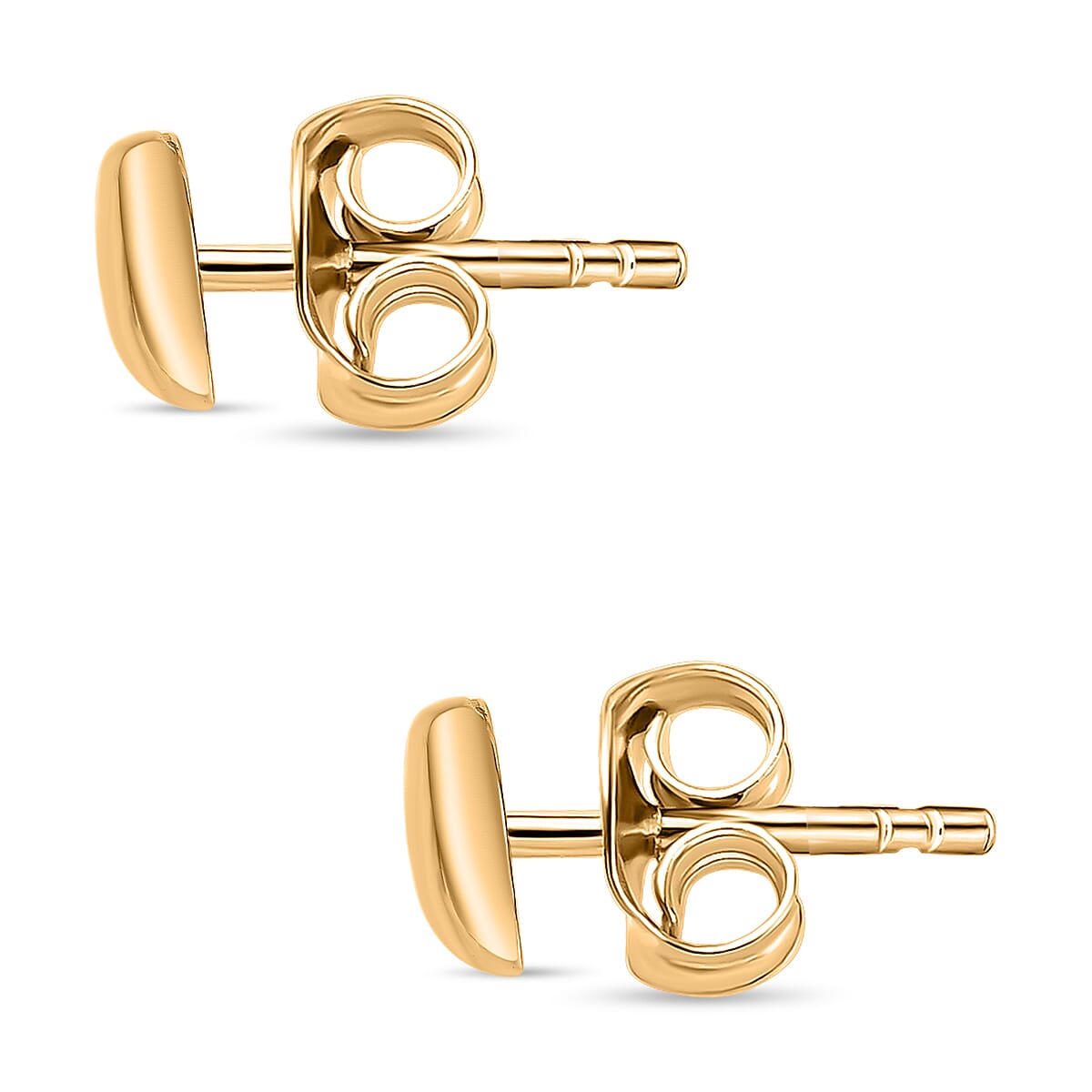 9K Yellow Gold Heart Stud Earrings 7674393 3