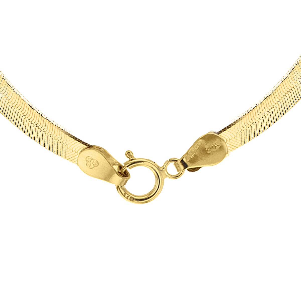 9K Yellow Gold Herringbone Chain 16 Inch 7190066 2
