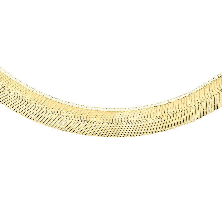 9K Yellow Gold Herringbone Chain 18 Inch 7078101 1