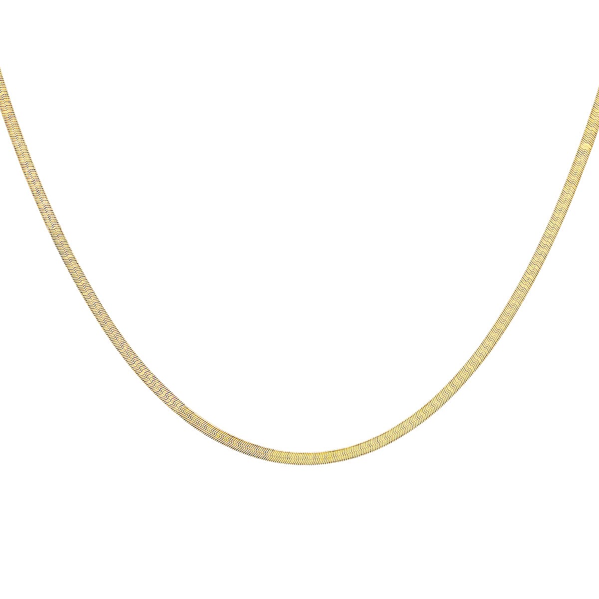 9K Yellow Gold Herringbone Chain 18 Inch 7078101 1