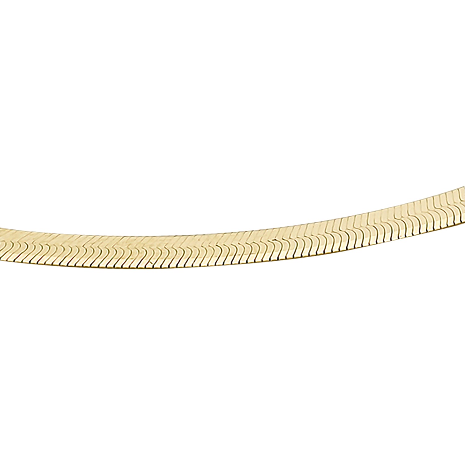 9K Yellow Gold Herringbone Chain Bracelet 7.5 Inch 3.9 grams 6093029 2