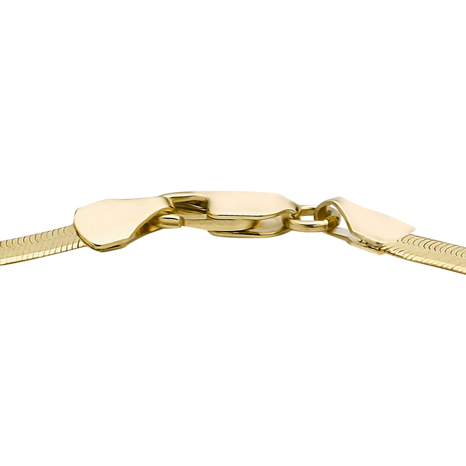 9K Yellow Gold Herringbone Chain Bracelet 7.5 Inch 3.9 grams 6093029 3