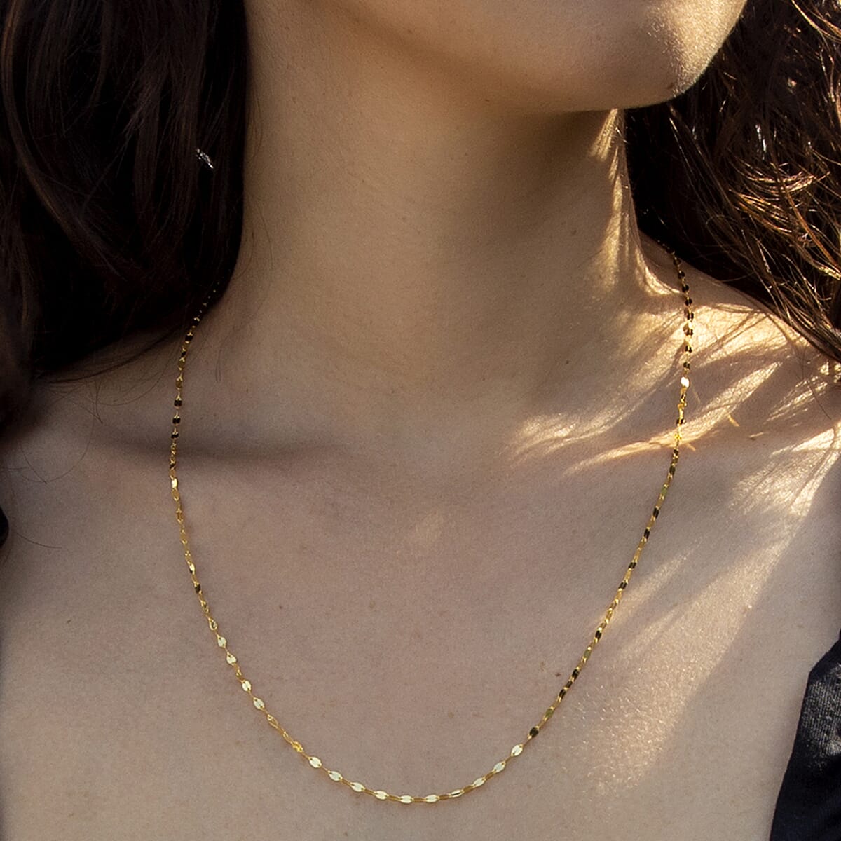 9K Yellow Gold High Finish 1.8MM Forzatina Chain 20 Inch 0.97 grams 6093091 2