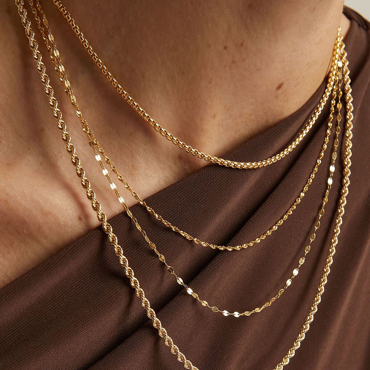 9K Yellow Gold High Finish 1.8MM Forzatina Chain 20 Inch 0.97 grams 6093091 6