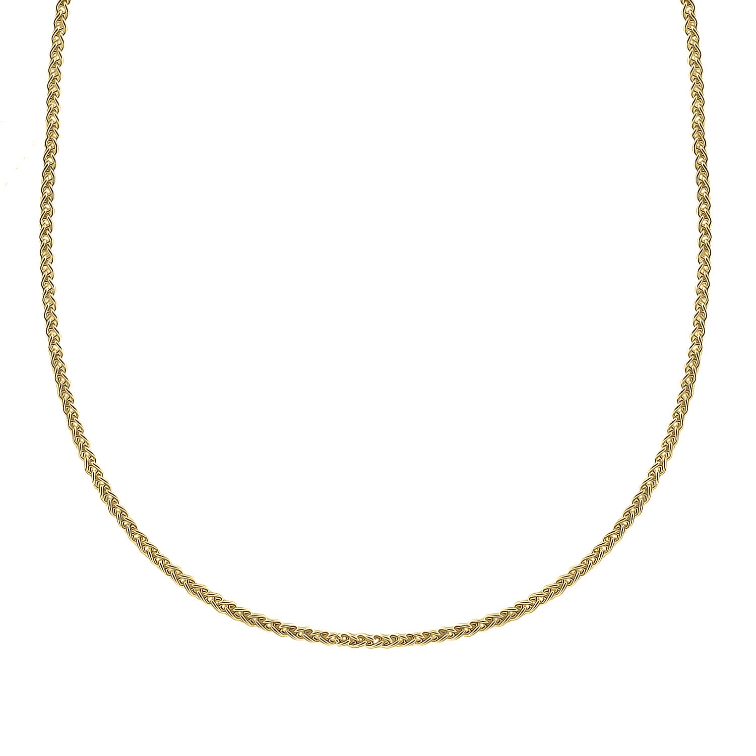 9K Yellow Gold High Finish 1.4MM Spiga Chain 18 Inch 3.1 grams 6093077 0