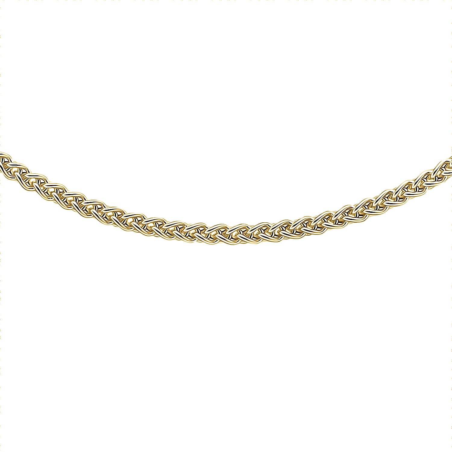 9K Yellow Gold High Finish 1.4MM Spiga Chain 18 Inch 3.1 grams 6093077 2