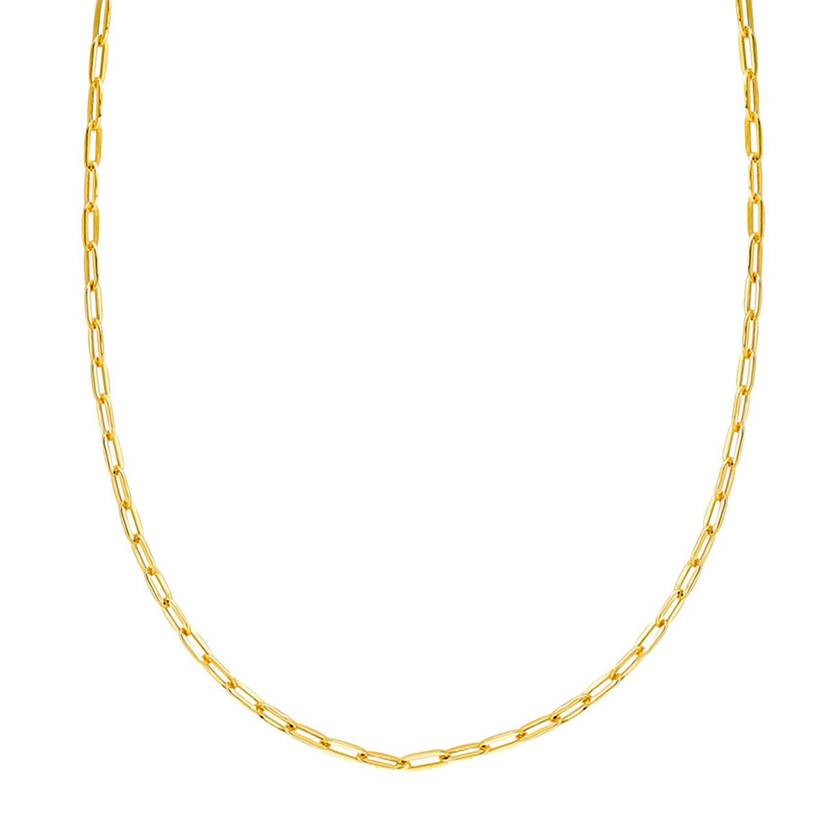 9K Yellow Gold High Finish 2.3MM Paper Chain 24 2.5 grams 6093103 0