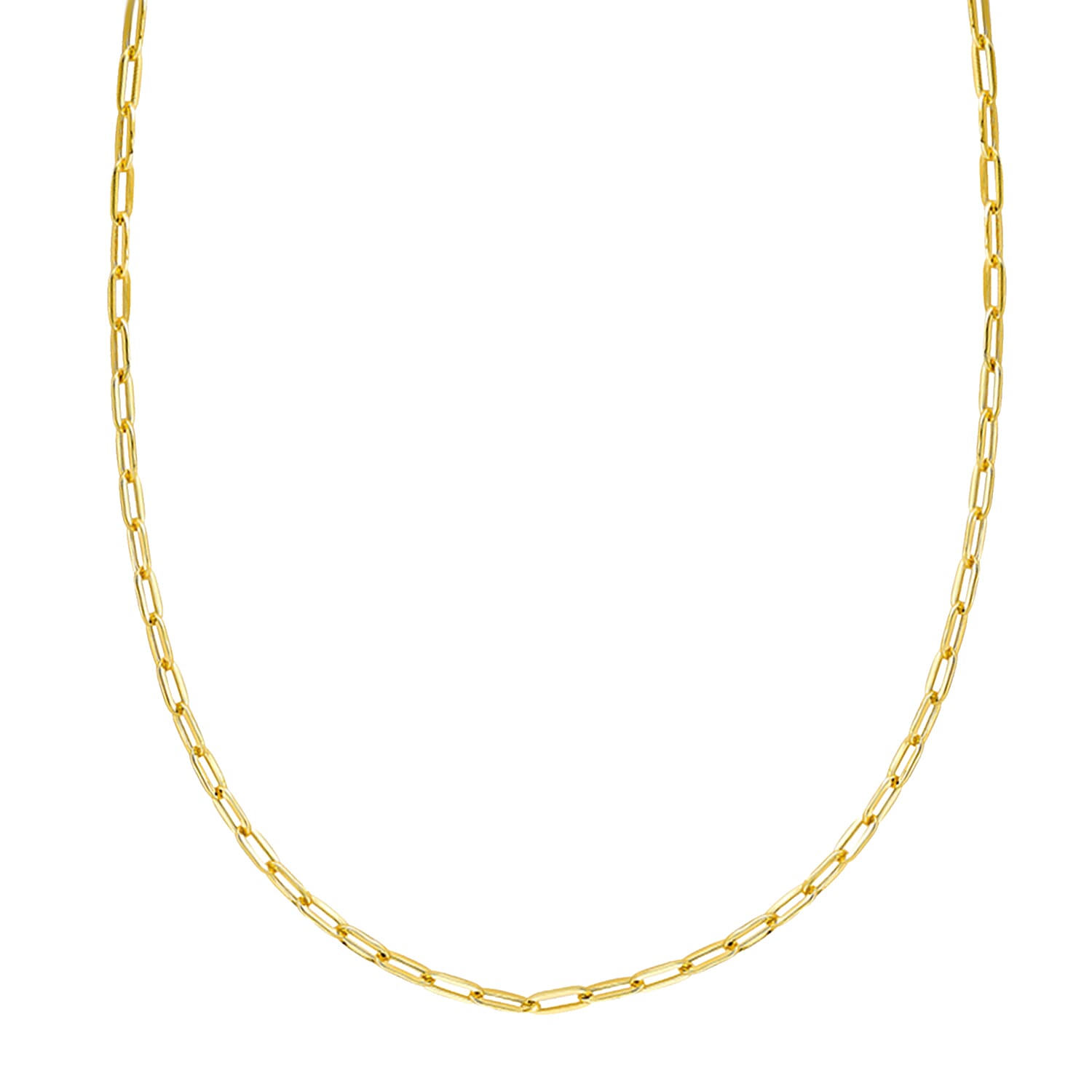 9K Yellow Gold High Finish 2.3MM Paper Chain 24 2.5 grams 6093103 0