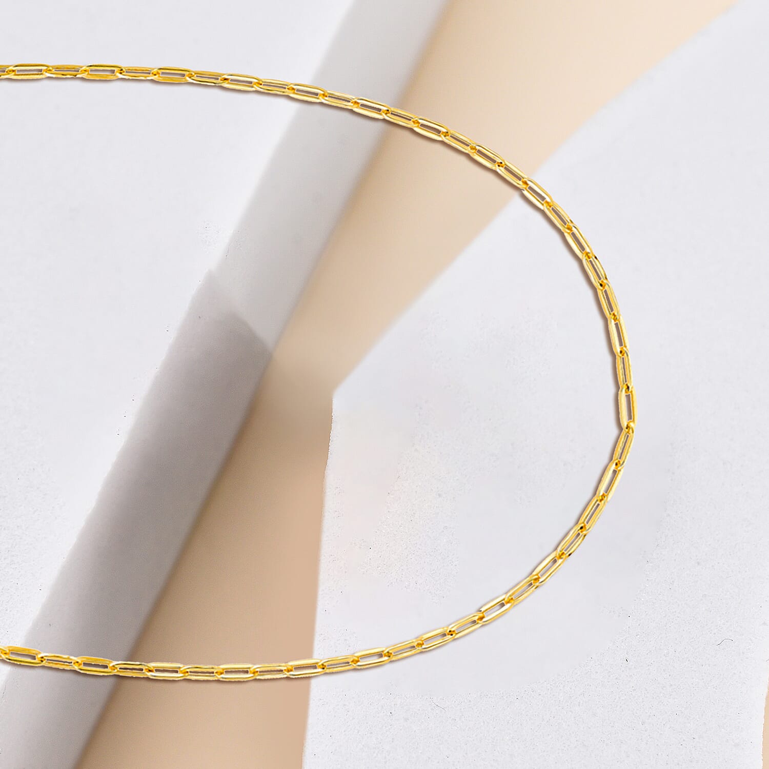 9K Yellow Gold High Finish 2.3MM Paper Chain 24 2.5 grams 6093103 2