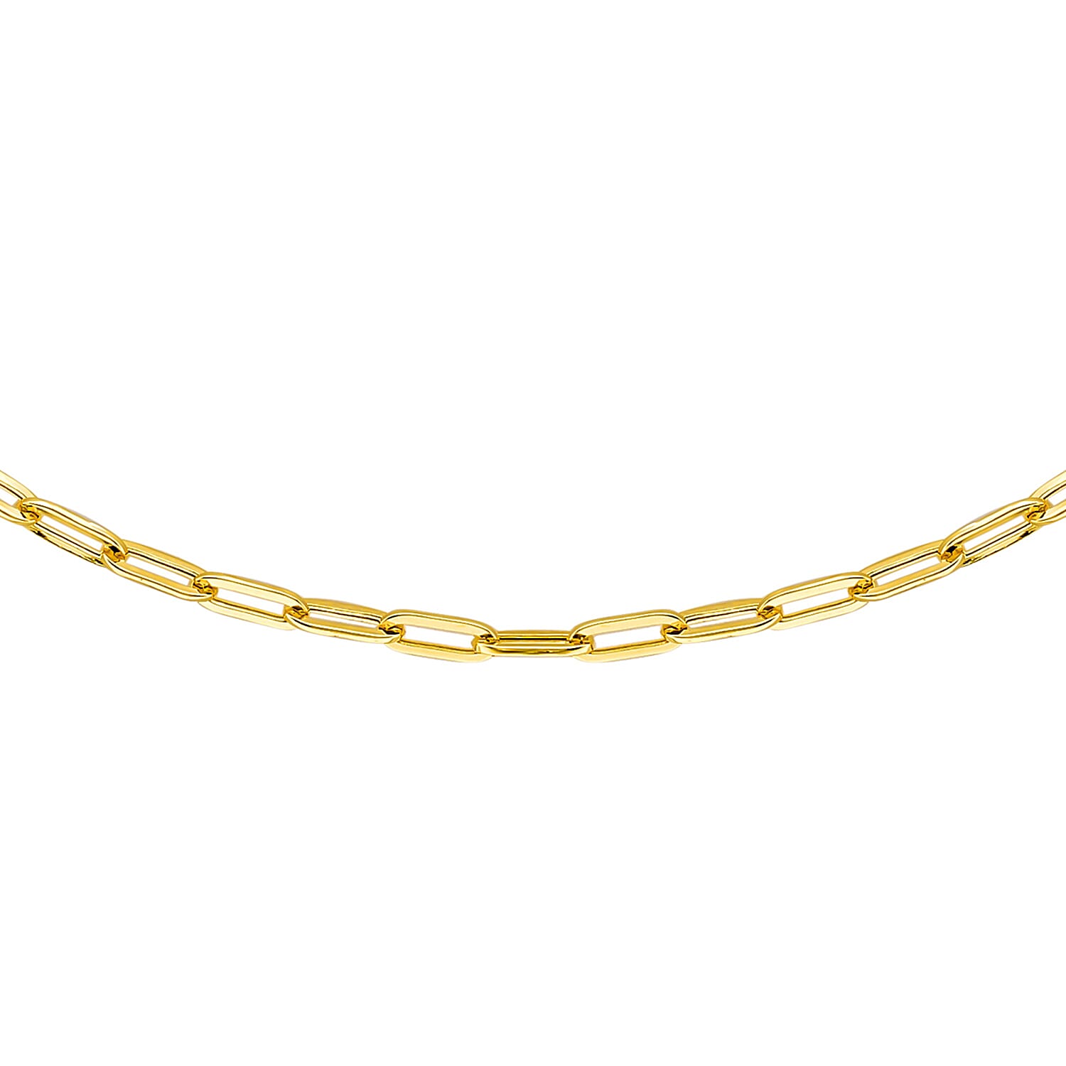 9K Yellow Gold High Finish 2.3MM Paper Chain 24 2.5 grams 6093103 3