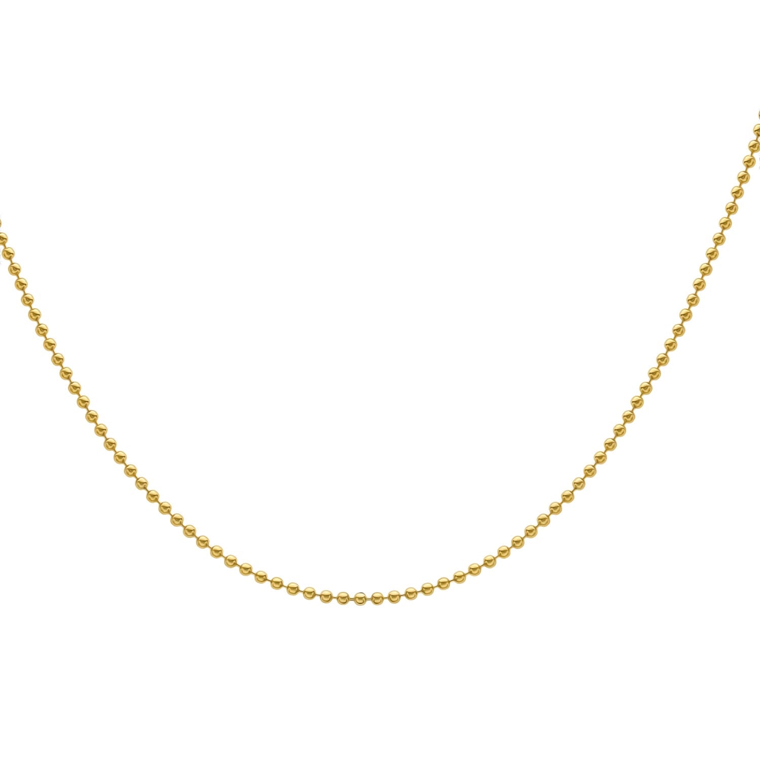 9K Yellow Gold High Finish 2MM Ball Chain 20 Inch 4.5 grams 6093081 2