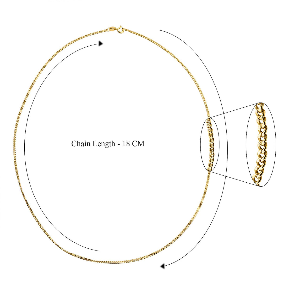 9K Yellow Gold High Finish Flat Curb Chain 20 Inch 2 grams 6093084 6