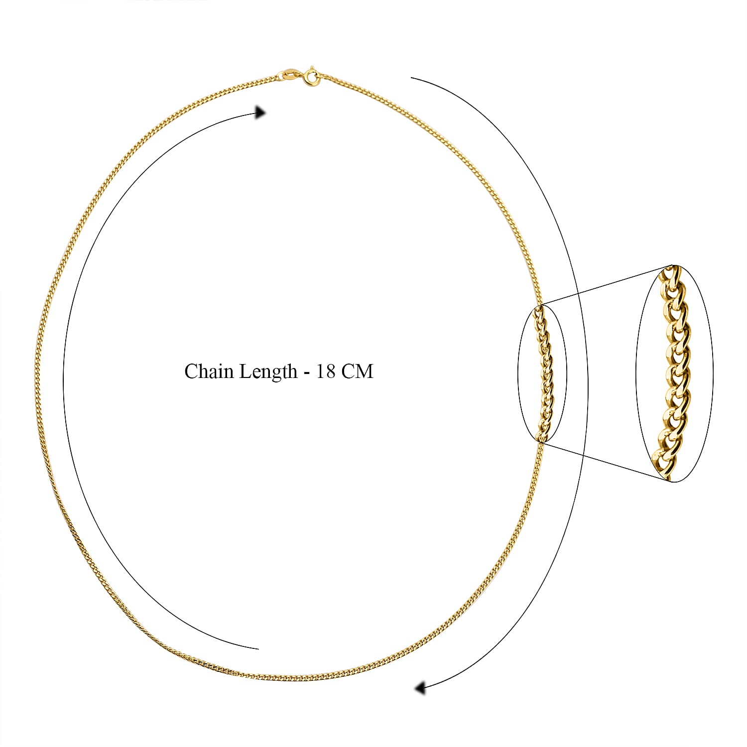 9K Yellow Gold High Finish Flat Curb Chain 20 Inch 2 grams 6093084 6