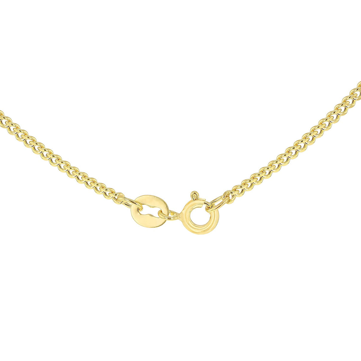 9K Yellow Gold High Finish Flat Curb Chain 22 Inch 2.2 grams 6093095 4