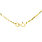9K Yellow Gold High Finish Flat Curb Chain 22 Inch, 2.2 grams