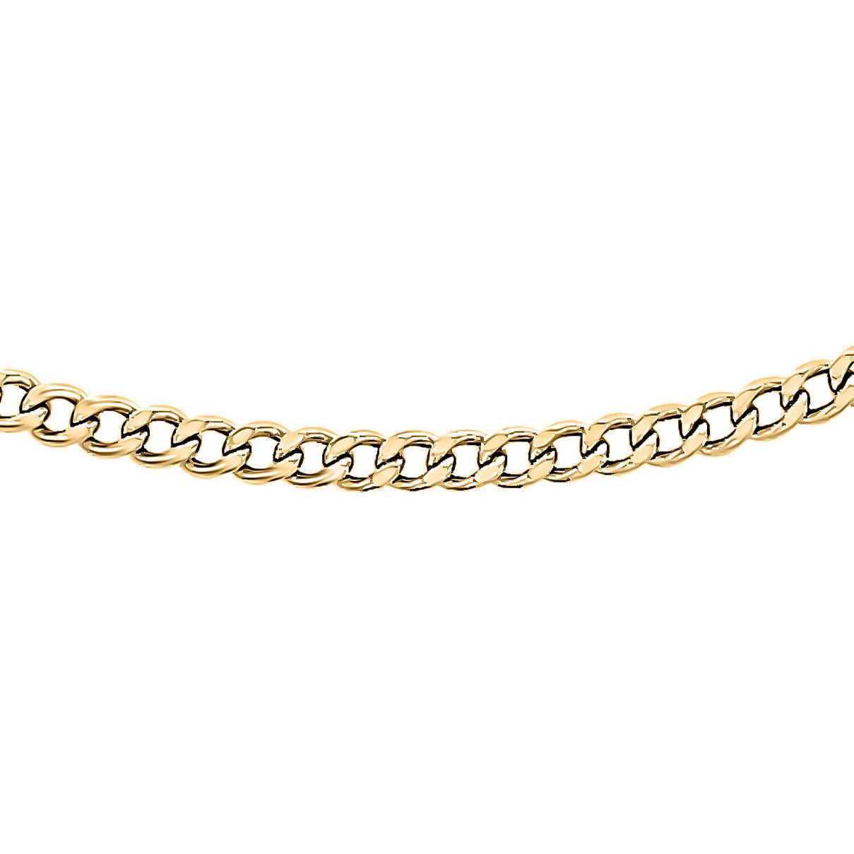 9K Yellow Gold 1.9 MM Curb Chain With Spring Ring Clasp 24 Inch Diamond Cut 6093100 0