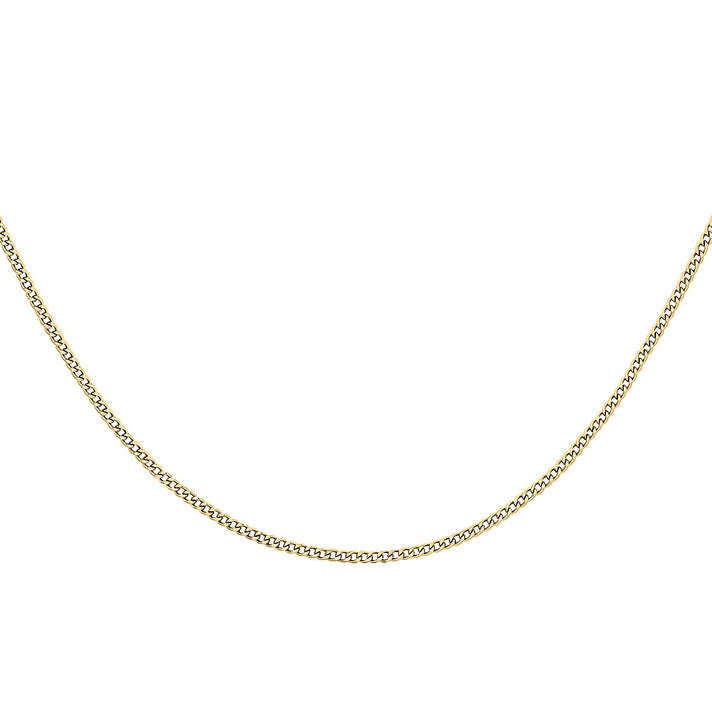 9K Yellow Gold 1.9 MM Curb Chain With Spring Ring Clasp 24 Inch Diamond Cut 6093100 2