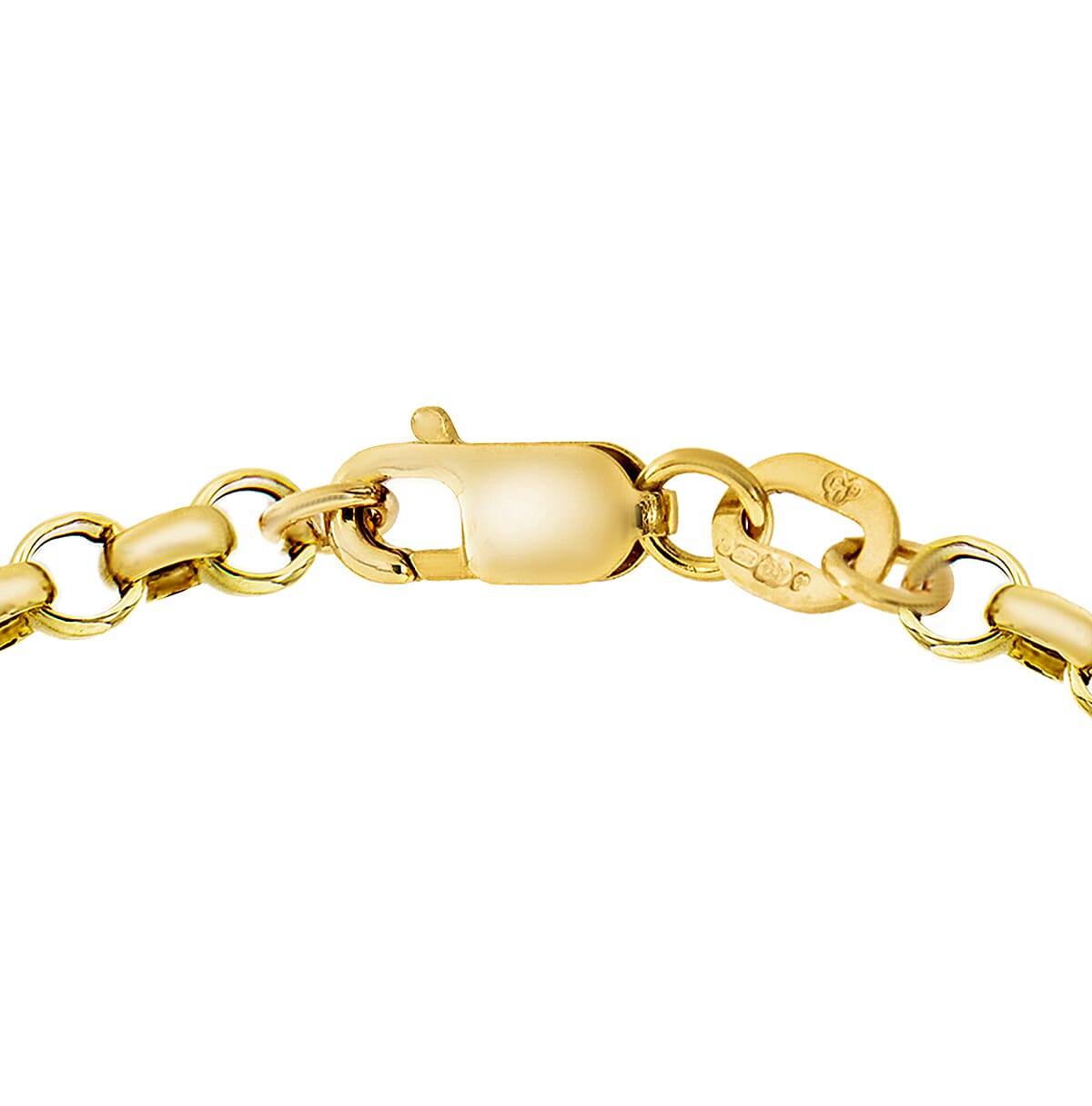 9K Yellow Gold High Finish Hollow Belcher Bracelet 7 Inch 1.5 grams 6093018 3