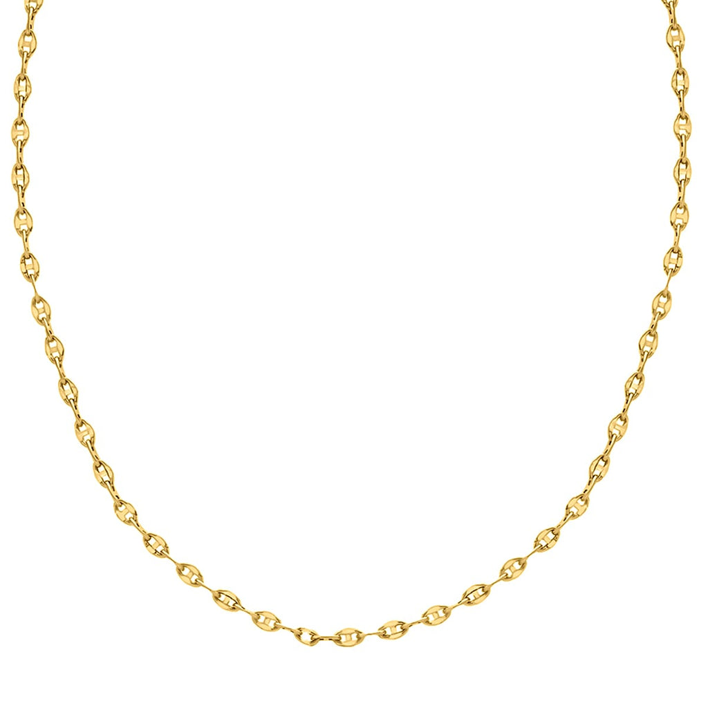 9K Yellow Gold High Finish Rambo Chain 24 Inch, 3 grams