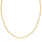 9K Yellow Gold High Finish Rambo Chain 24 Inch, 3 grams