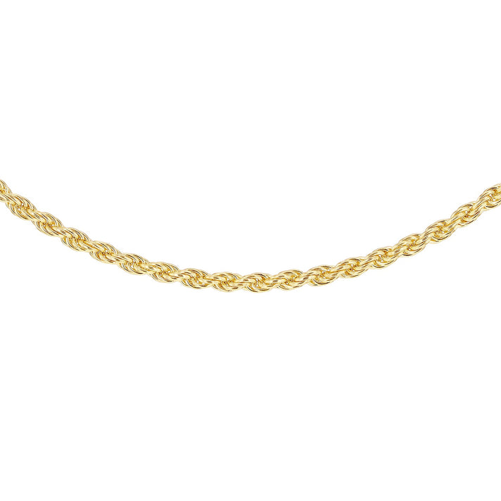9K Yellow Gold High Finish Rope Chain 16 Inch 3.4 grams 6093061 1